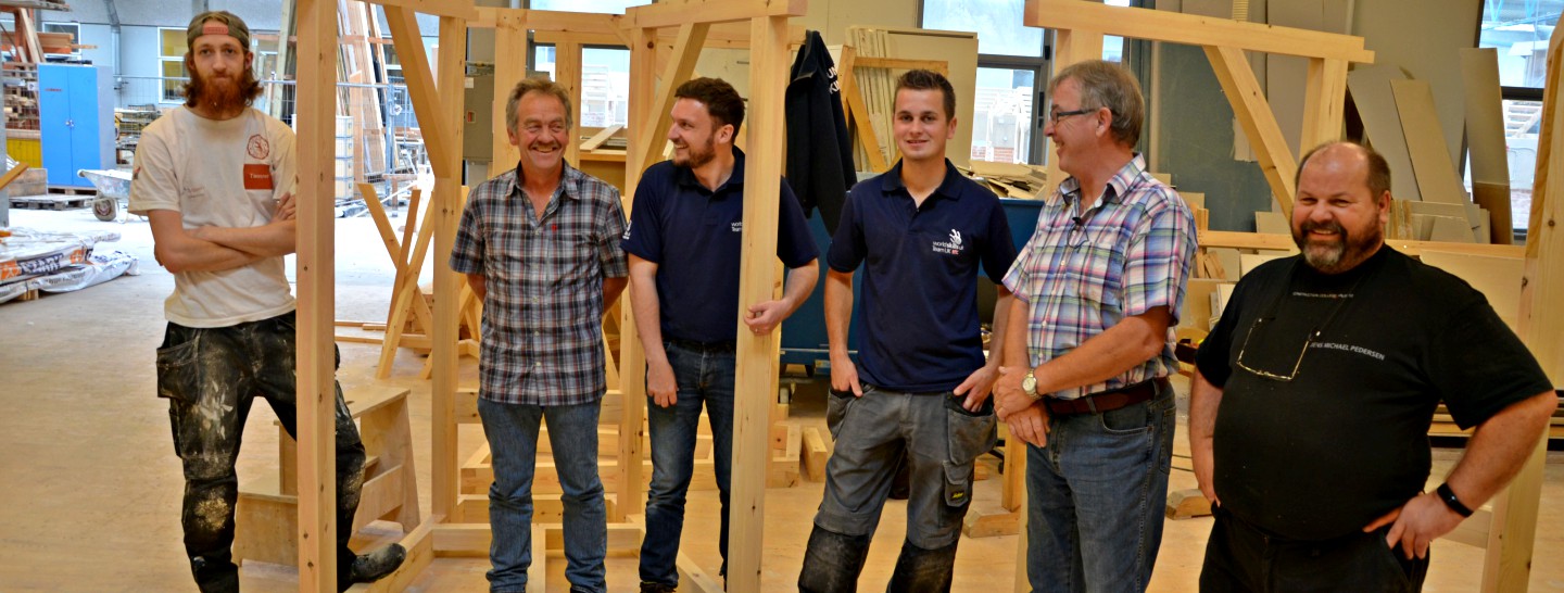 Dygtig walisisk tømrer og Skills-dommer på besøg i Aalborg